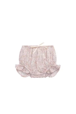Organic Cotton Voile Frill Bloomer - Chloe Mauve