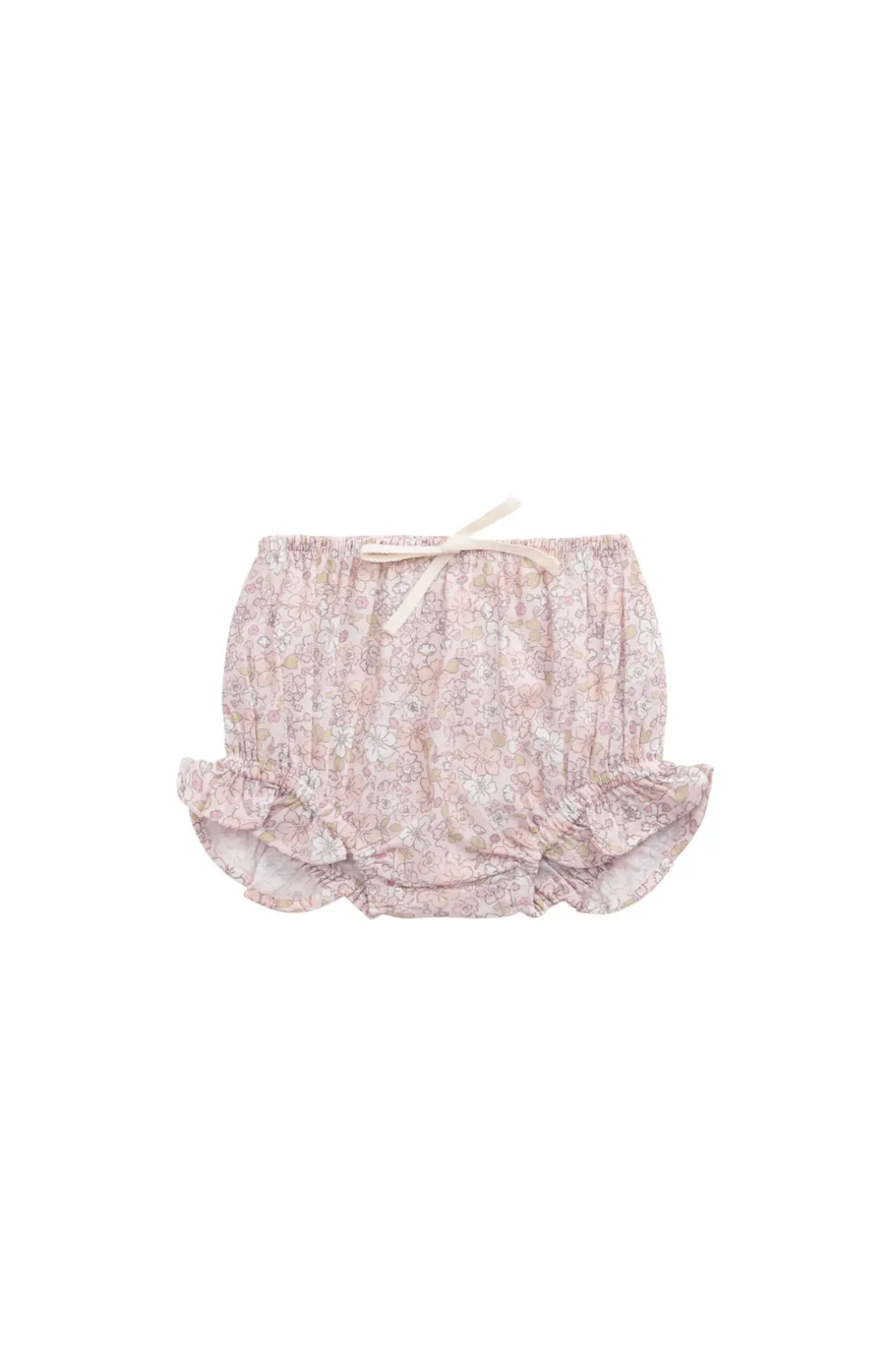 Organic Cotton Voile Frill Bloomer - Chloe Mauve