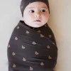 Organic Cotton Wrap Blanket - Fox Cubs Wolf