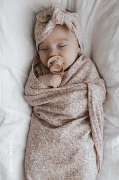 Organic Cotton Wrap Blanket - Amber Rose