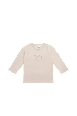 Pima Cotton Arnold Long Sleeve Top - Misty Pink