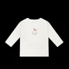 Pima Cotton Arnold Long Sleeve Top - Milk