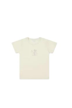 Pima Cotton Aude Oversized Tee - Parchment Moons Garden