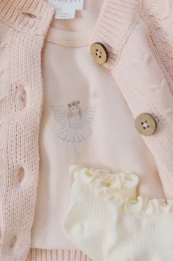 Pima Cotton Aude Oversized Tee - Ballet Pink Fairy