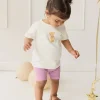 Pima Cotton Aude Tee - Cloud Little Georgie