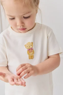 Pima Cotton Aude Tee - Cloud Little Georgie