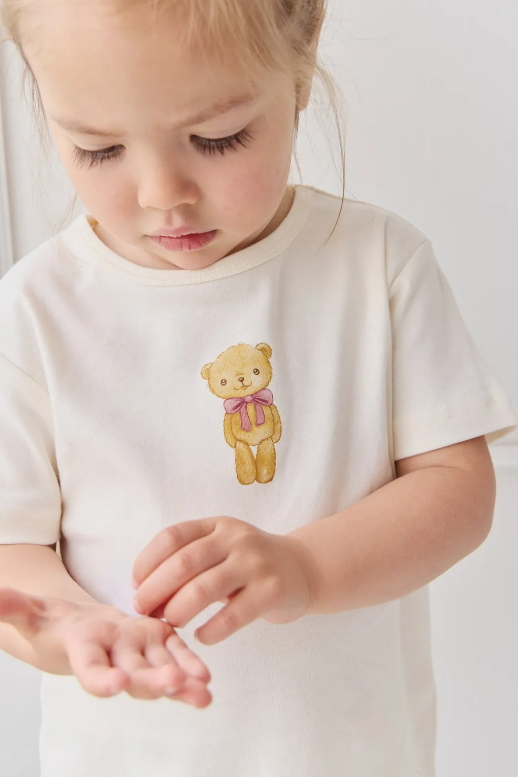 Pima Cotton Aude Tee - Cloud Little Georgie