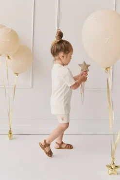 Pima Cotton Aude Tee - Cloud Little Georgie