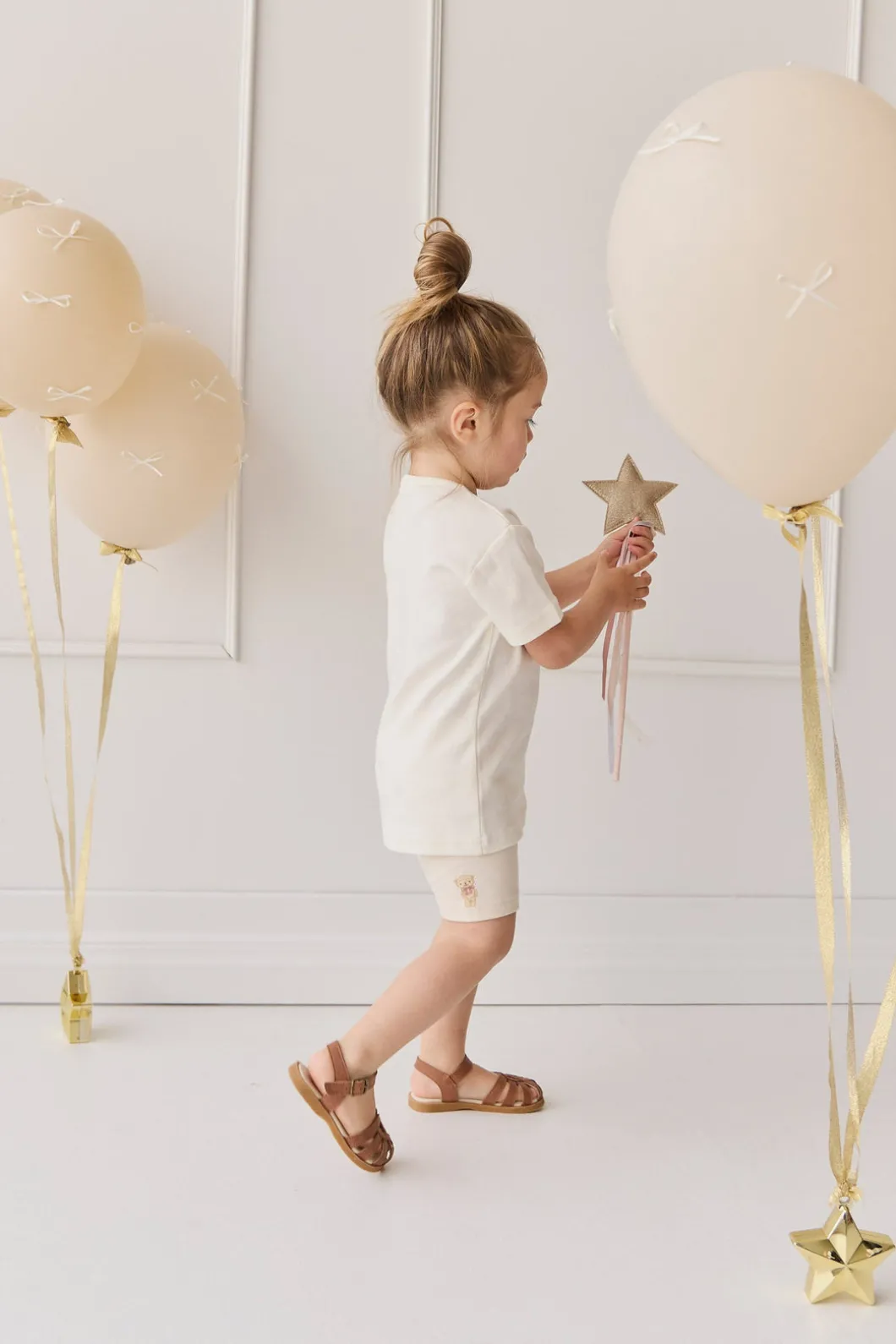 Pima Cotton Aude Tee - Cloud Little Georgie