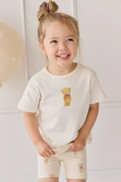 Pima Cotton Aude Tee - Cloud Little Georgie
