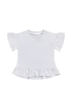 Pima Cotton Courtney Ruffle Top - Tulle