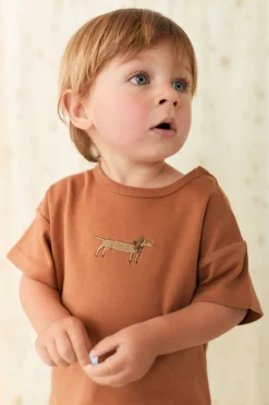 Pima Cotton Eddie T-Shirt - Spiced Cosy Basil