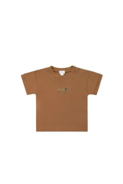 Pima Cotton Eddie T-Shirt - Spiced Cosy Basil