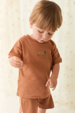 Pima Cotton Eddie T-Shirt - Spiced Cosy Basil