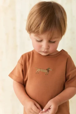 Pima Cotton Eddie T-Shirt - Spiced Cosy Basil