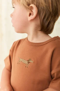 Pima Cotton Eddie T-Shirt - Spiced Cosy Basil