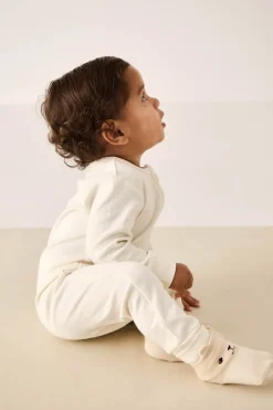 Pima Cotton Frankie Zip Onepiece - Cloud