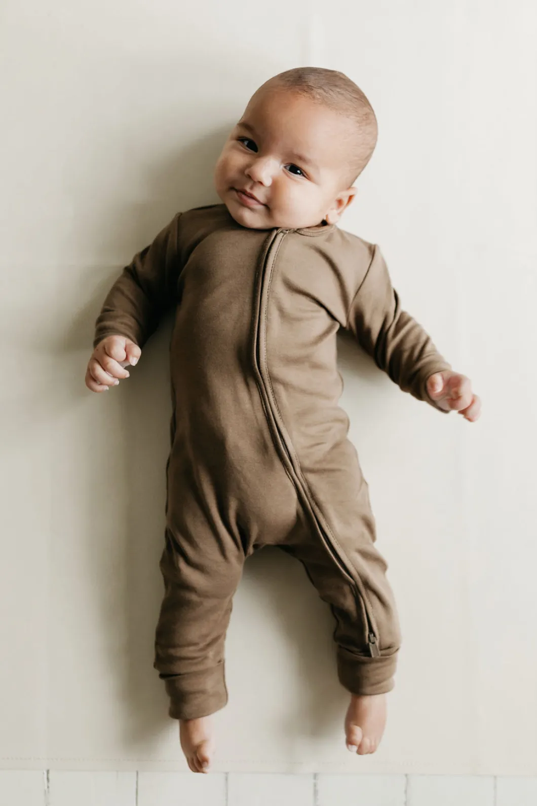 Pima Cotton Frankie Zip Onepiece - Cub