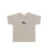 Pima Cotton Hunter Tee - Hazy Taupe Whale