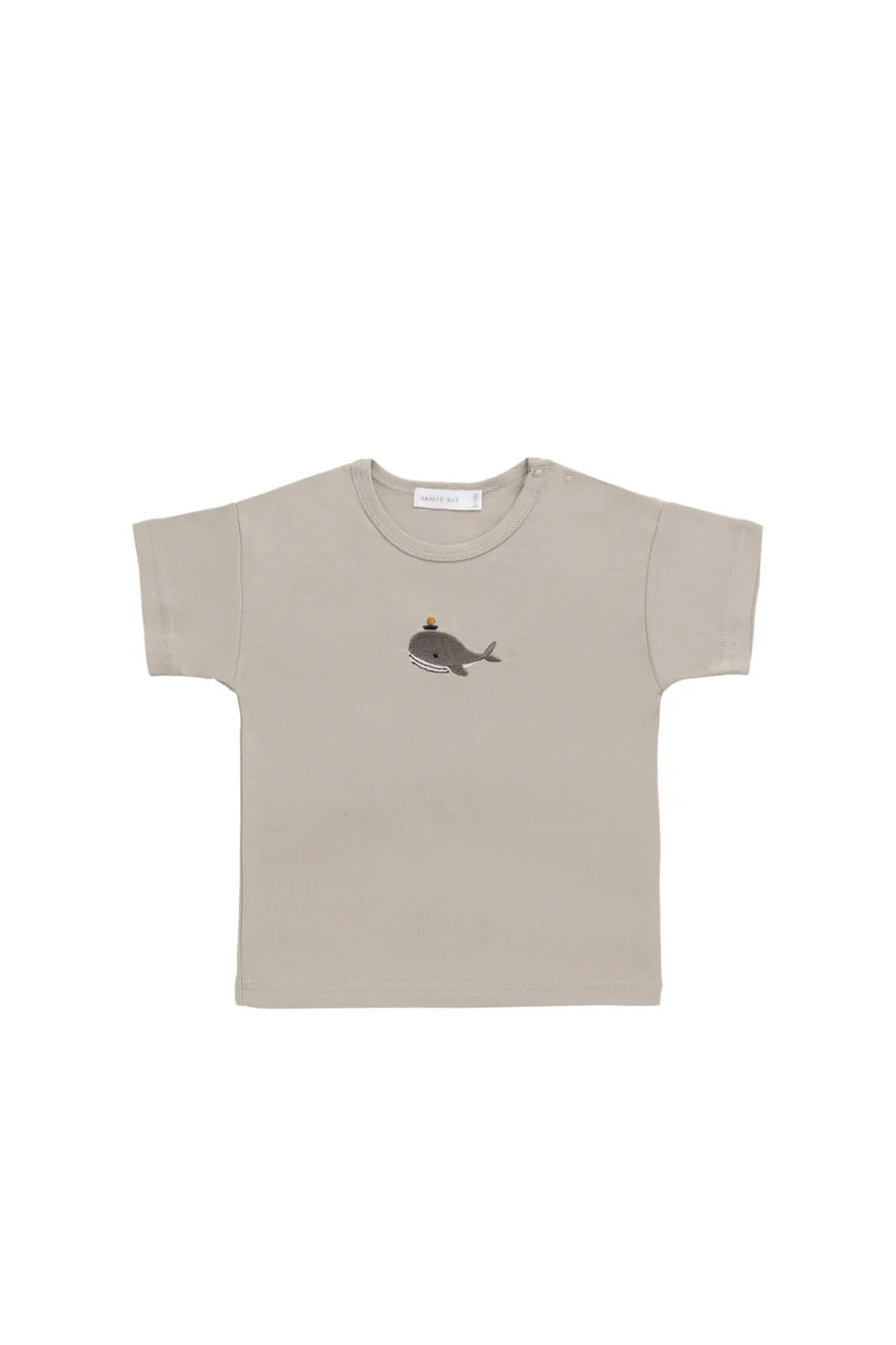 Pima Cotton Hunter Tee - Hazy Taupe Whale