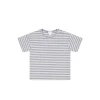 Pima Cotton Hunter Tee - Narrow Stripe Dawn/Cassava