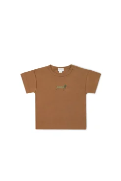 Pima Cotton Hunter Tee - Spiced Cosy Basil