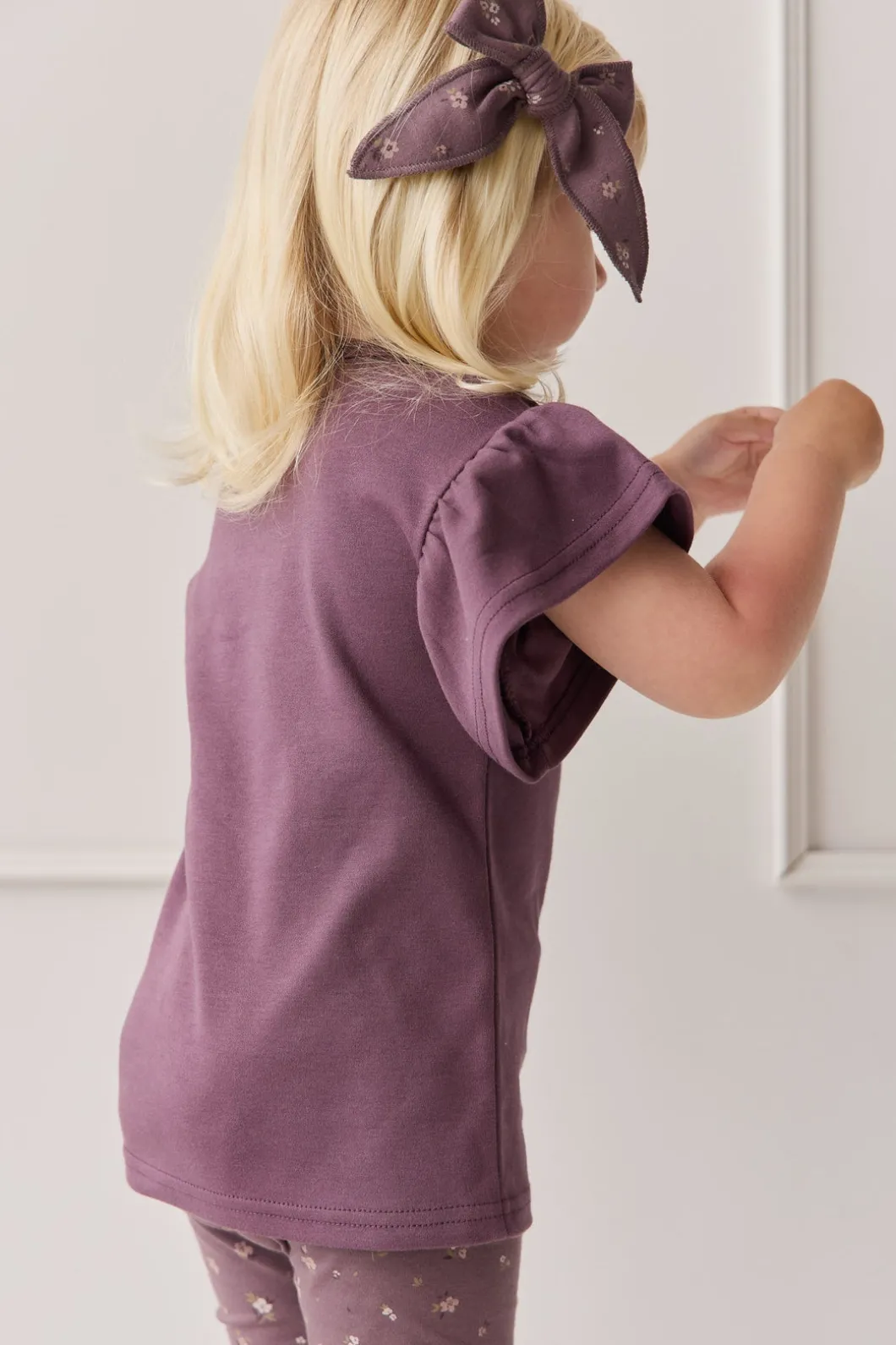 Pima Cotton Leah Top - Blackberry