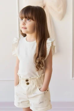 Pima Cotton Lila Top - Parchment