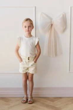 Pima Cotton Lila Top - Parchment