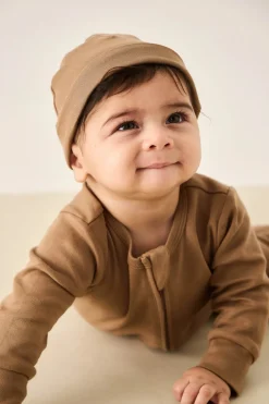 Pima Cotton Marley Beanie - Cream Caramel