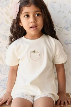 Pima Cotton Mimi Top - Parchment Blushing Berry