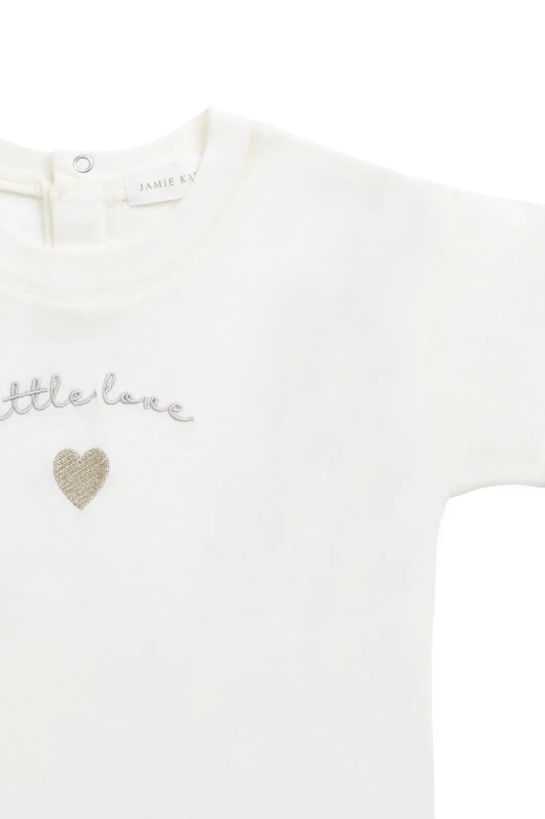 Pima Cotton Mimi Top - Parchment Little Love Violet