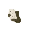 2PK Sock - Twinkle Toes Deep Olive/Deep Olive