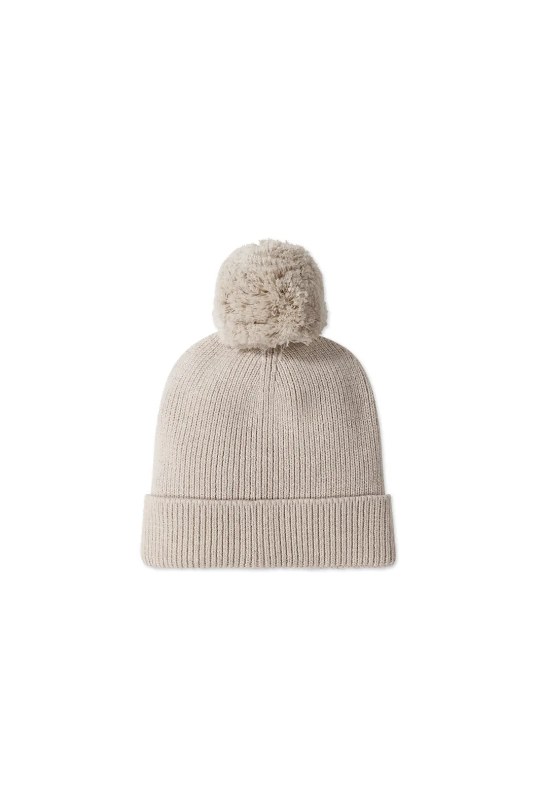 Pom Pom Hat - Sand Marle Fleck