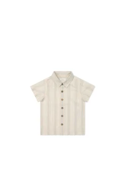 Quentin Shirt - Coastal Stripe Cloud