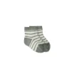 Rocco Stripe Crew Socks - Sage/Cloud