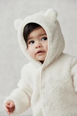 Sasha Recycled Polyester Sherpa Onepiece - Natural