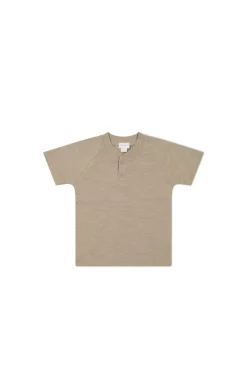 Slub Cotton Weston Tee - Vintage Taupe