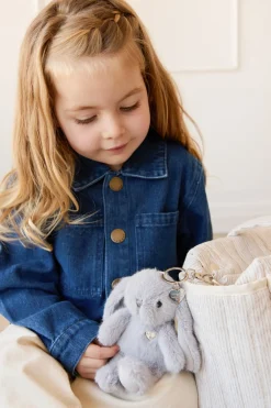 Snuggle Bunnies - Penelope Keyring - Silver