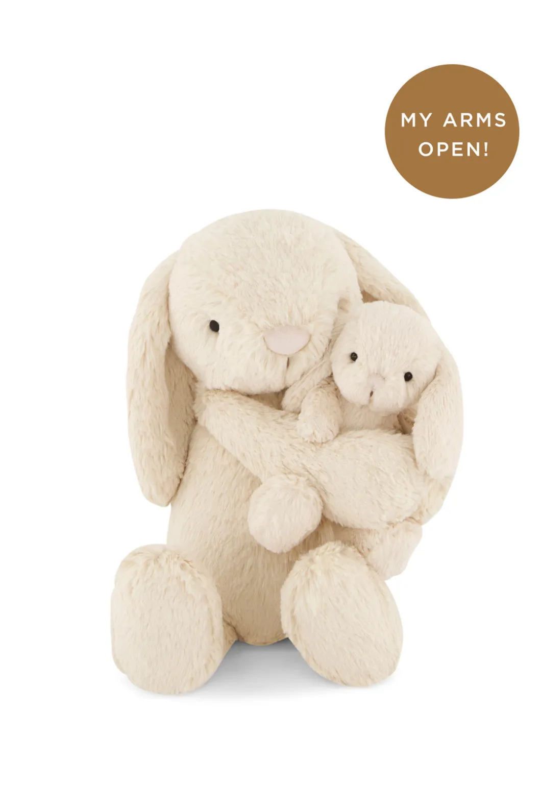 Snuggle Bunnies - Plush Frankie the Hugging Bunny - Brulee