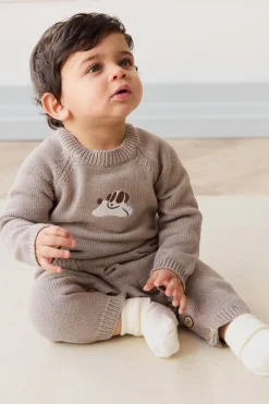 Theo Knit Onepiece - Tweed Sasha Puppy