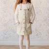 Vintage Overall Dress - Elodie Whisper White
