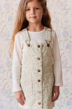 Vintage Overall Dress - Elodie Whisper White