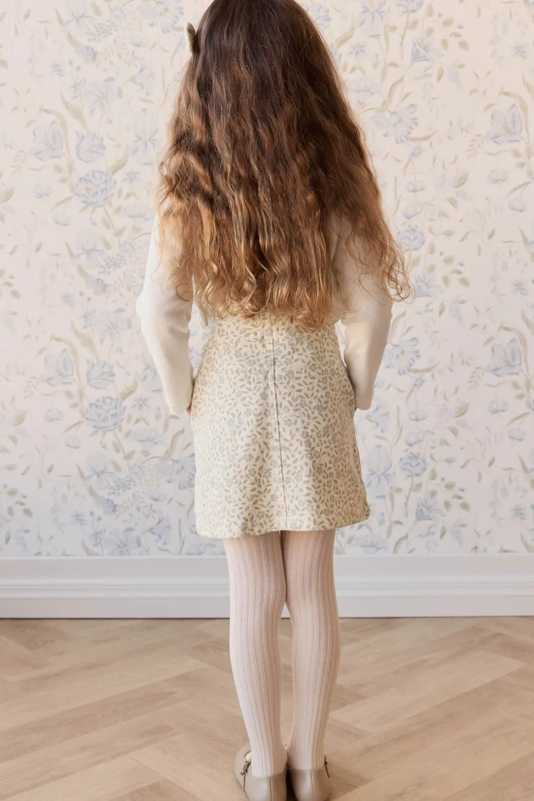 Vintage Overall Dress - Elodie Whisper White