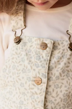 Vintage Overall Dress - Elodie Whisper White