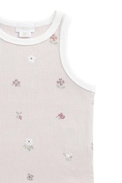 Waffle Molly Singlet - Carissa Mauve Large